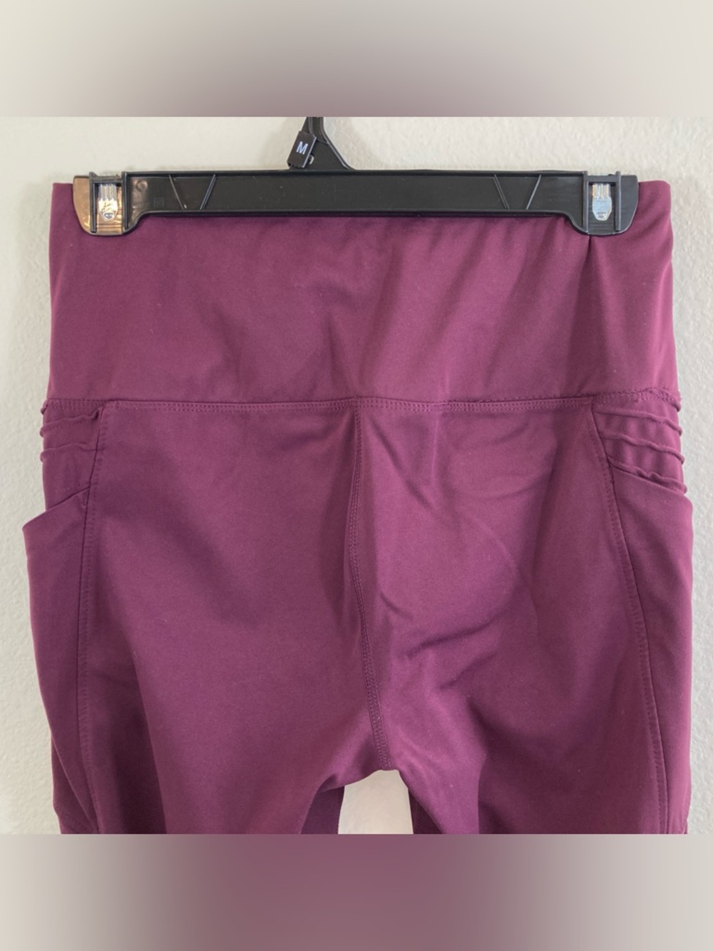 Member’s Mark Everyday Moto Ankle Leggings Size M Cinnamon Cherry Pockets - Picture 8 of 10